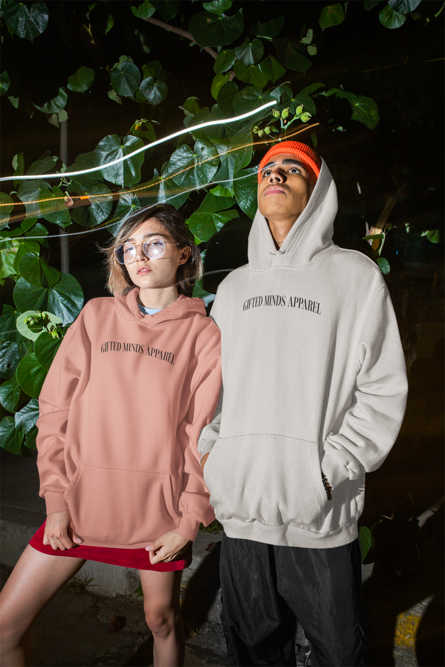 Gifted Minds Apparel Arched Embroidered Hoodie - GFTD MNDS