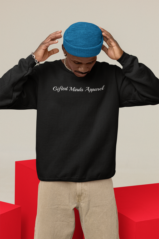 Gifted Minds Embroidered Script Sweatshirt - GFTD MNDS