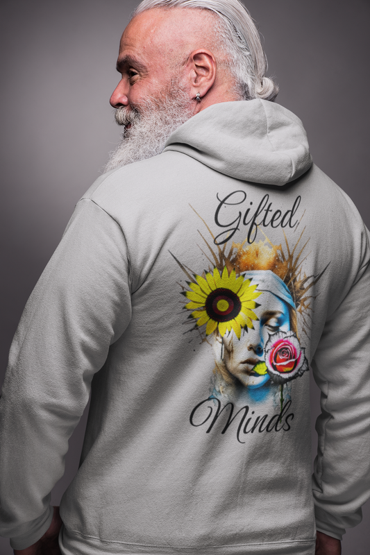 Angel and Rose Hoodie (Black Script) - GFTD MNDS