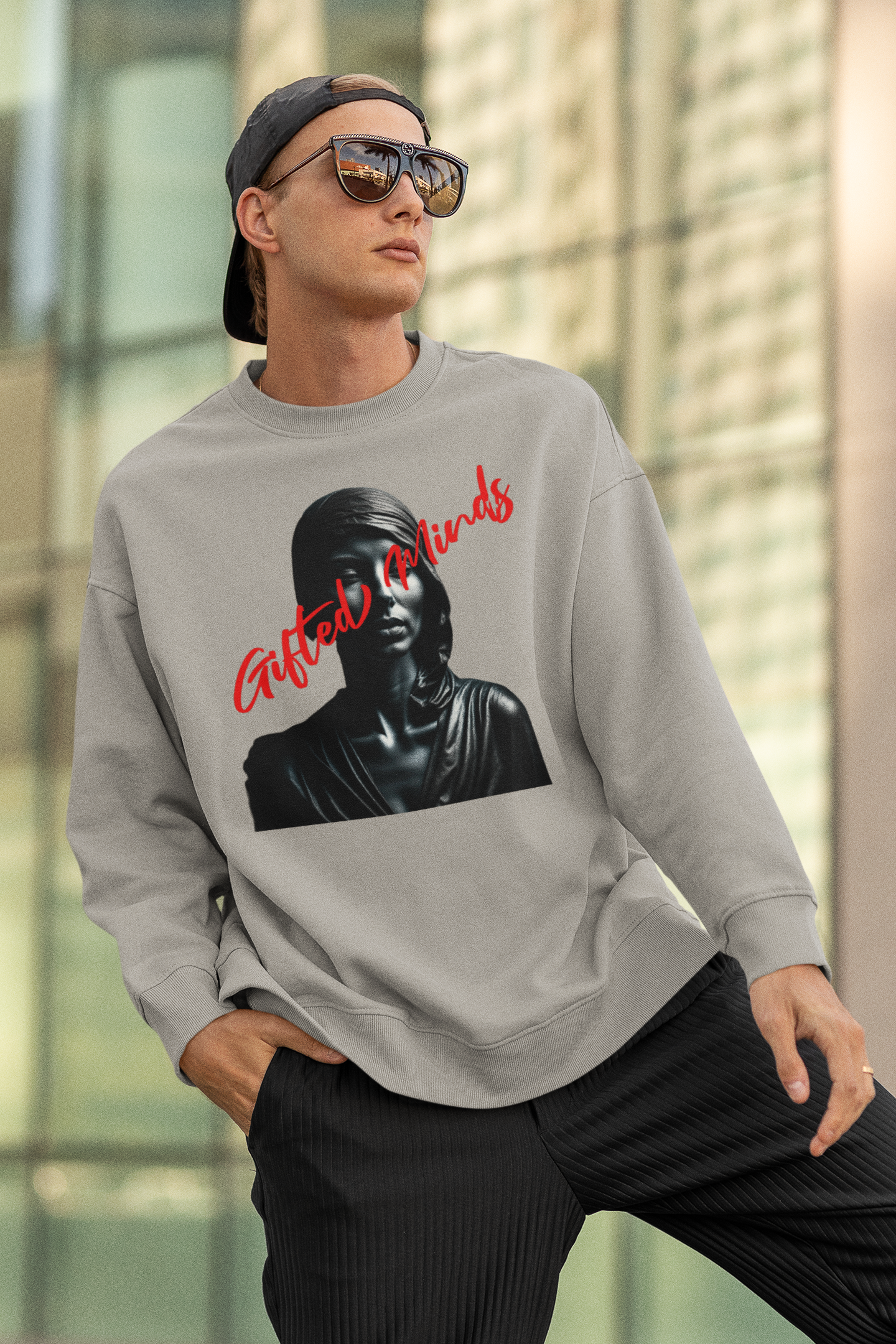 Statue Women Premium Sweatshirt - GFTD MNDS