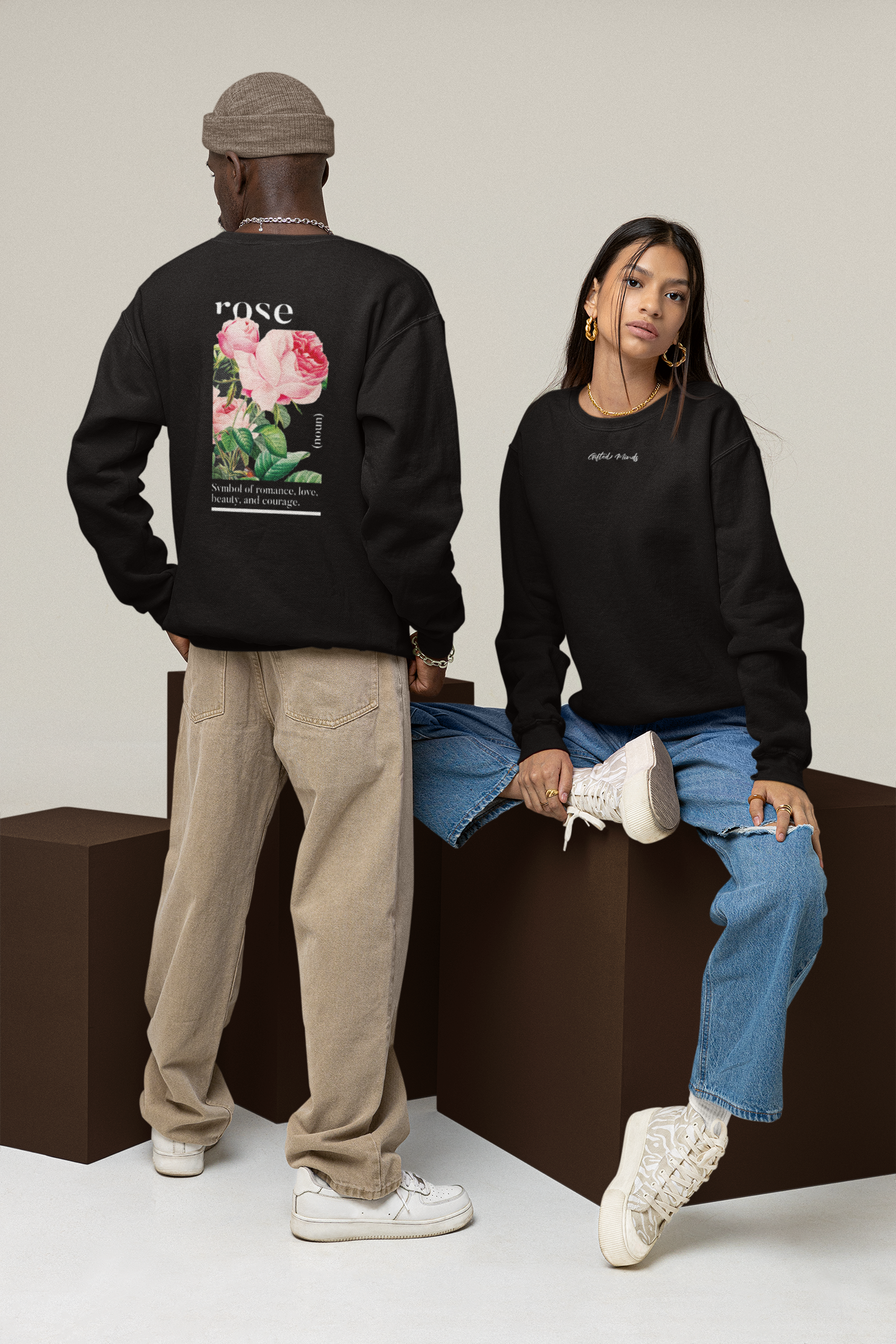 Rose Premium Sweatshirt - GFTD MNDS