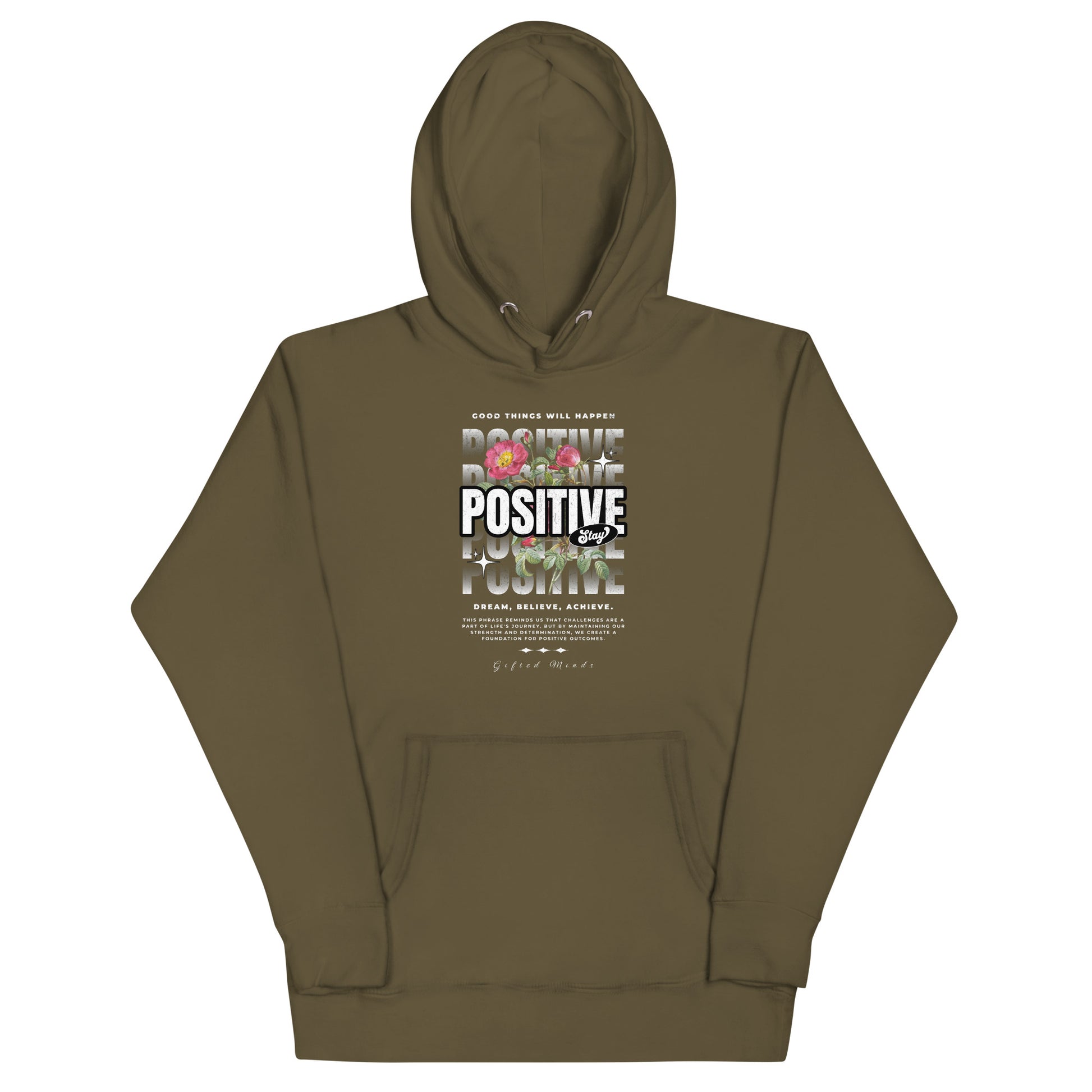 Stay Positive Unisex Hoodie - GFTD MNDS