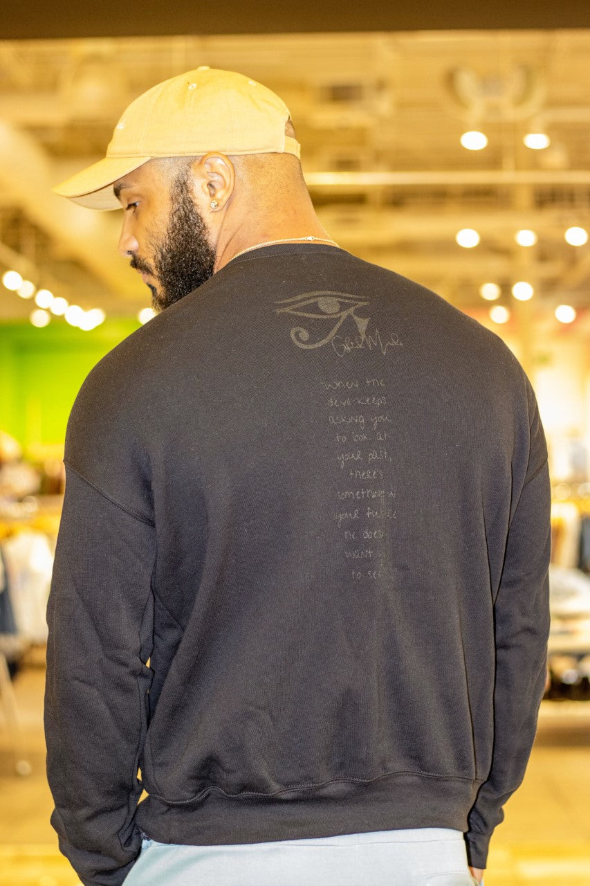 GFTD MNDS Black Drop Shoulder Sweatshirt - GFTD MNDS