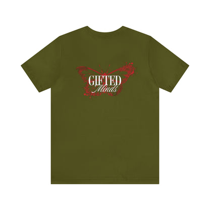 Red Butterfly Jersey Short Sleeve Tee - GFTD MNDS