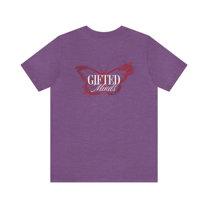 Red Butterfly Jersey Short Sleeve Tee - GFTD MNDS