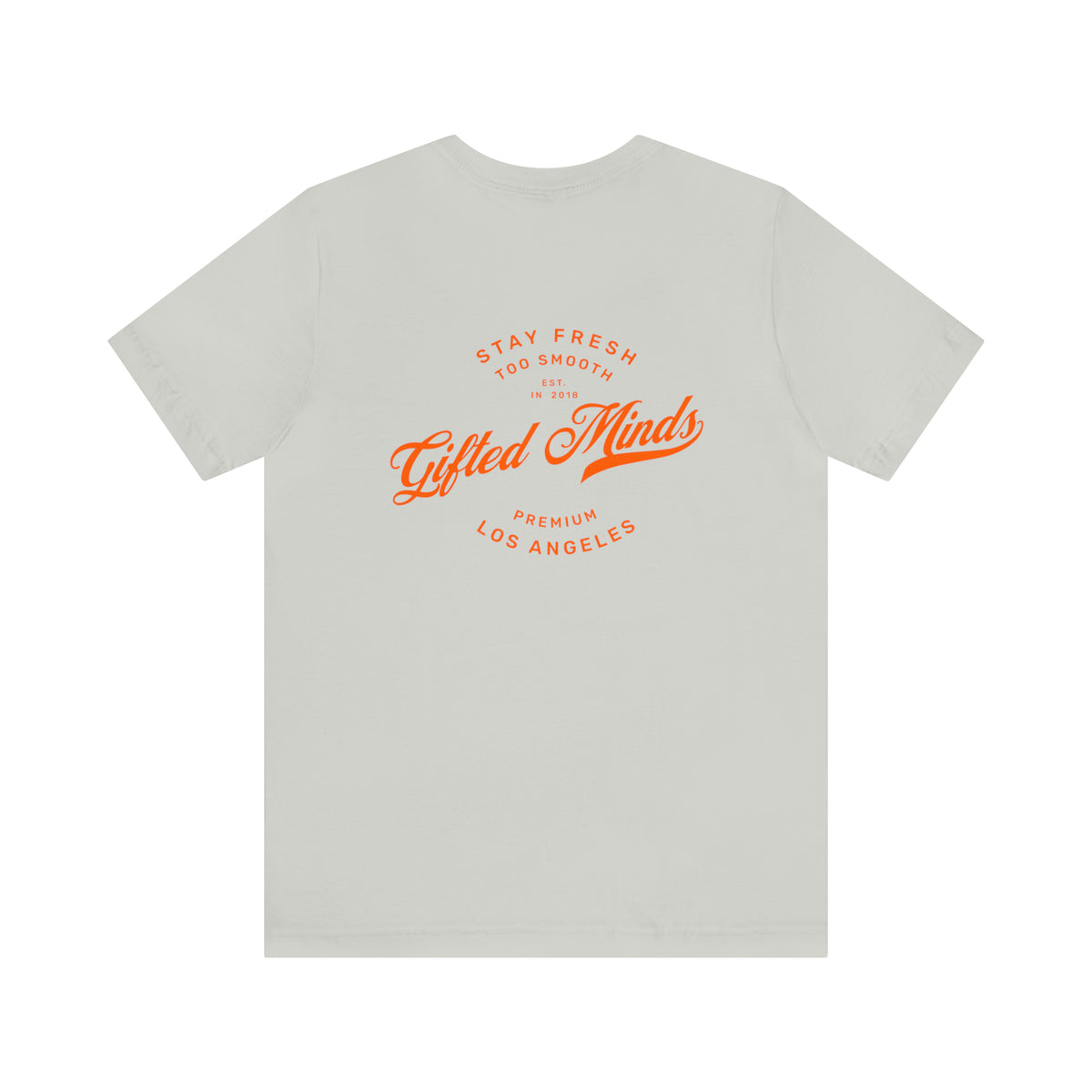 Gifted Minds Vintage/Retro Short Sleeve Tee — Silver