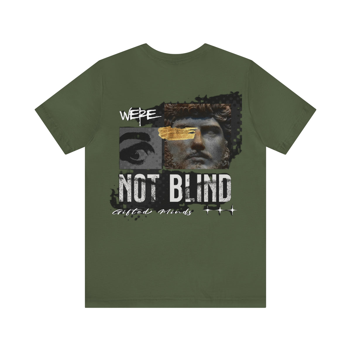 We're Not Blind Jersey Short Sleeve Tee — Military Green