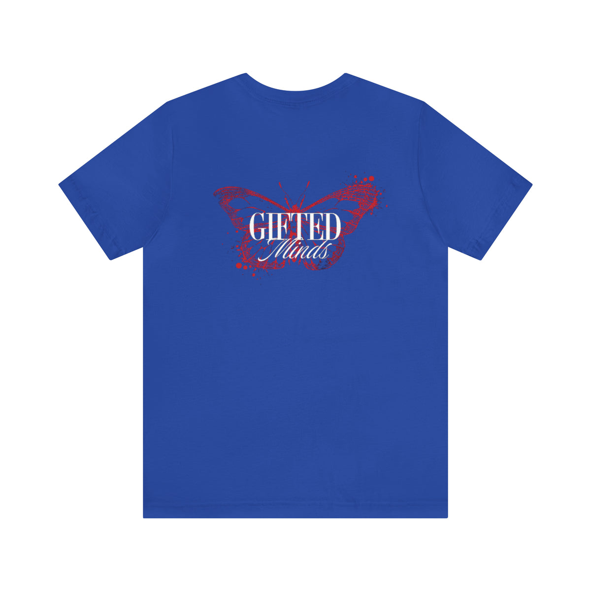 Red Butterfly Jersey Short Sleeve Tee — True Royal