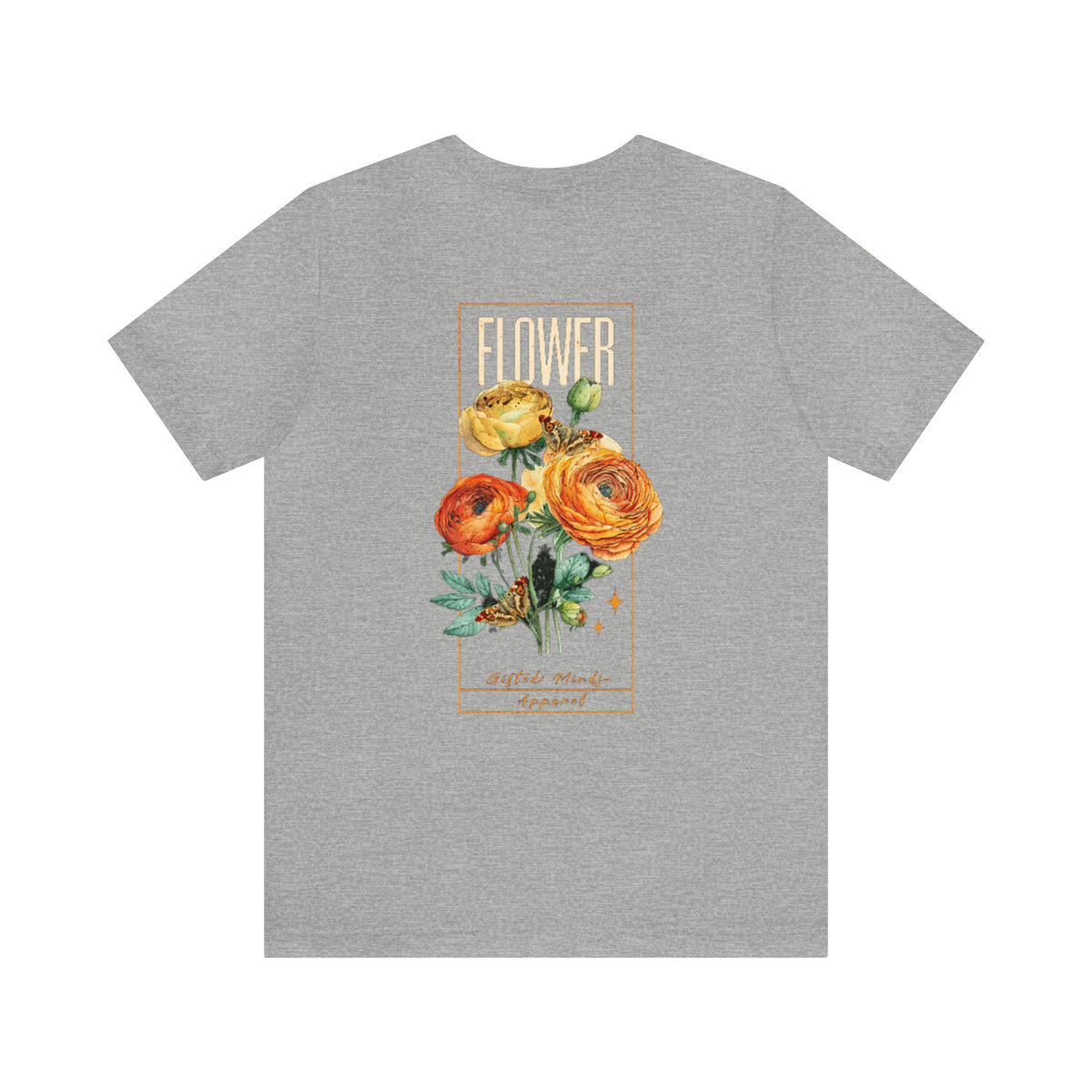 Flower Short Sleeve Tee — Athletic Heather