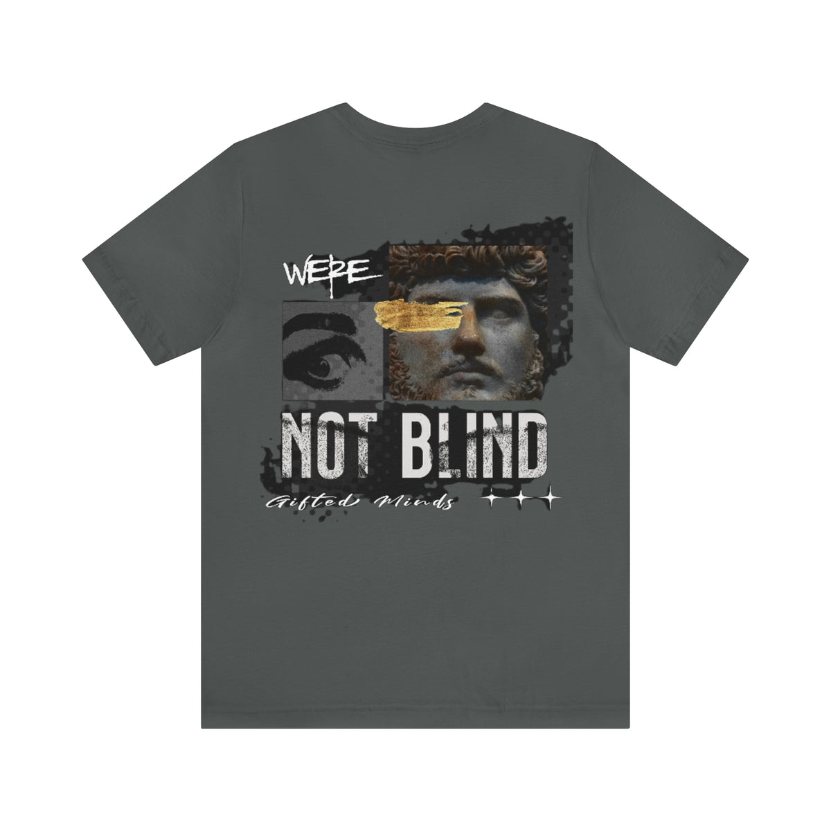 We're Not Blind Jersey Short Sleeve Tee — Asphalt