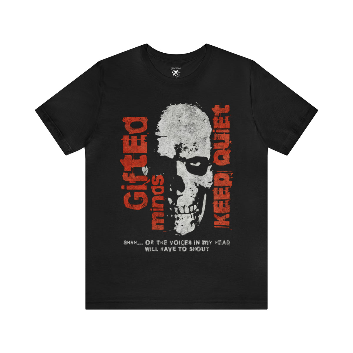 Keep Quiet Short Sleeve Tee — Black