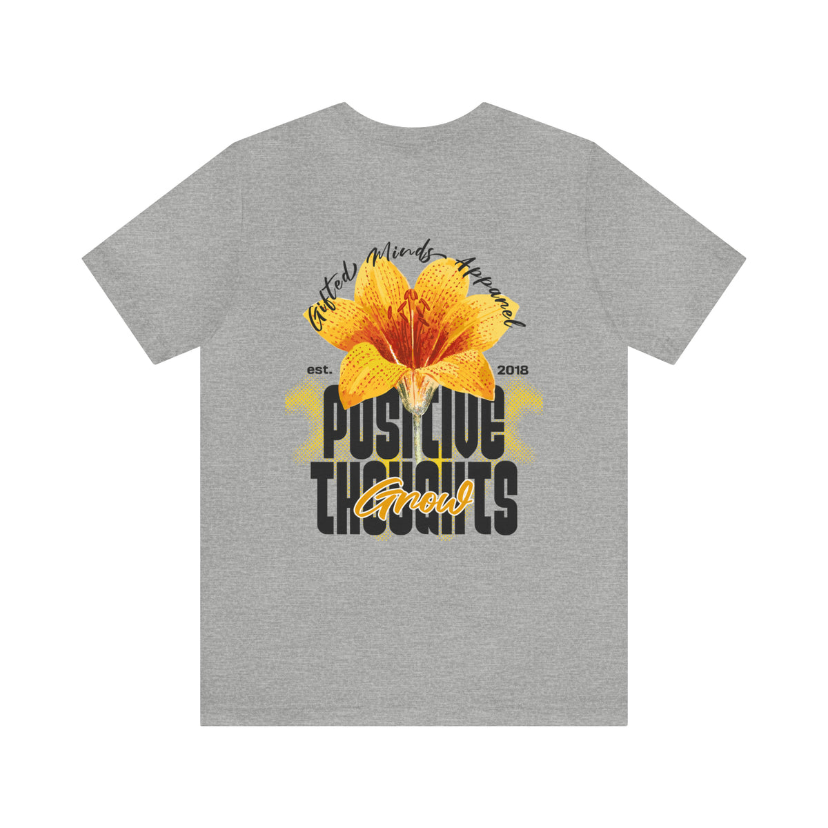 Positive Thoughts Grow Short Sleeve Tee — Athletic Heather