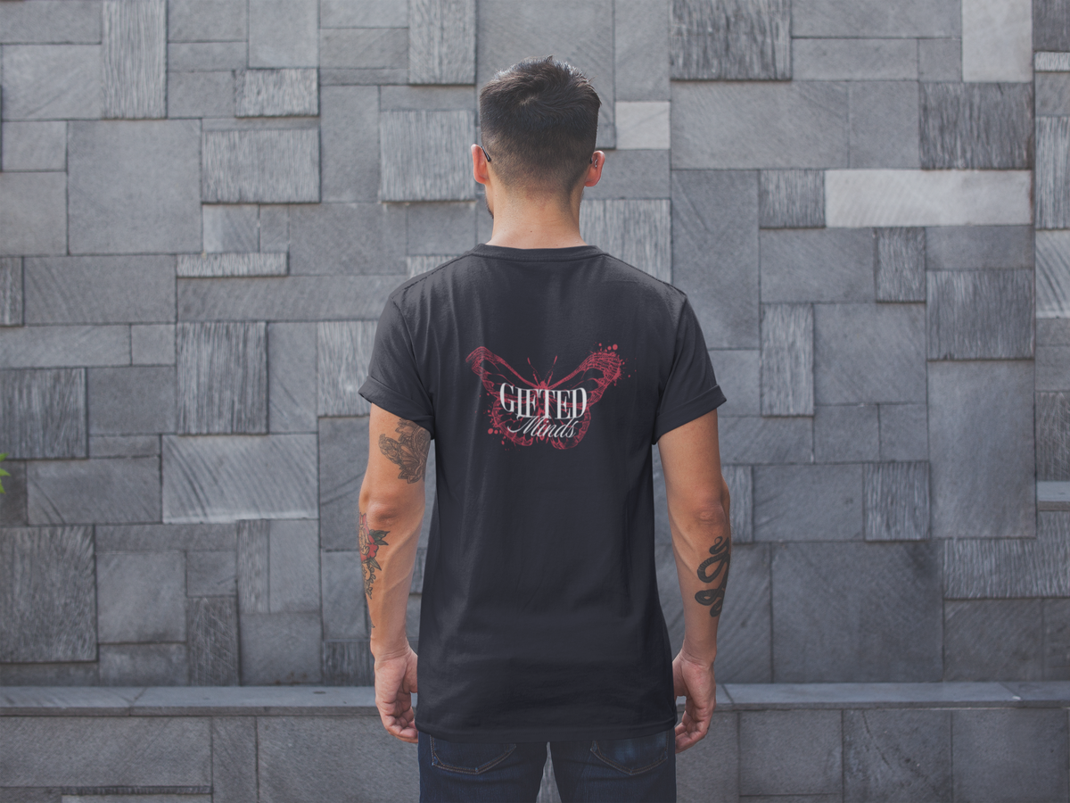 Red Butterfly Jersey Short Sleeve Tee - GFTD MNDS