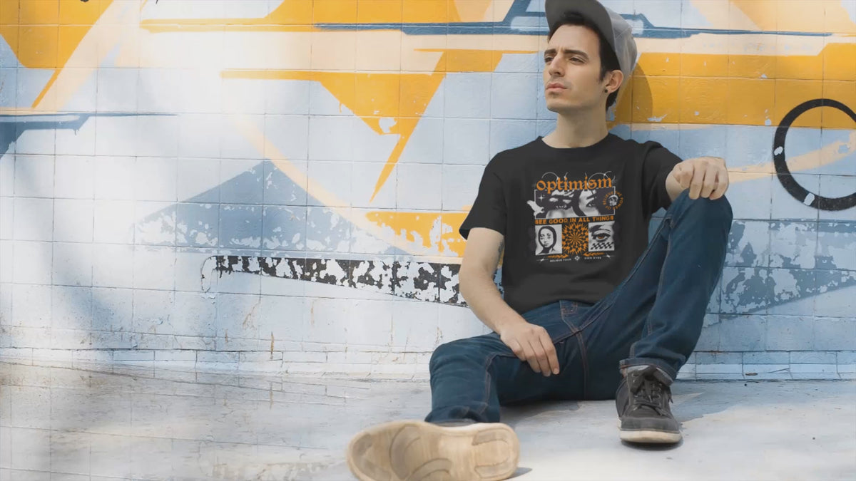 T-shirt a maniche corte ottimismo