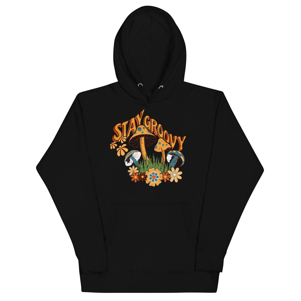 Stay Groovy Hoodie — Black