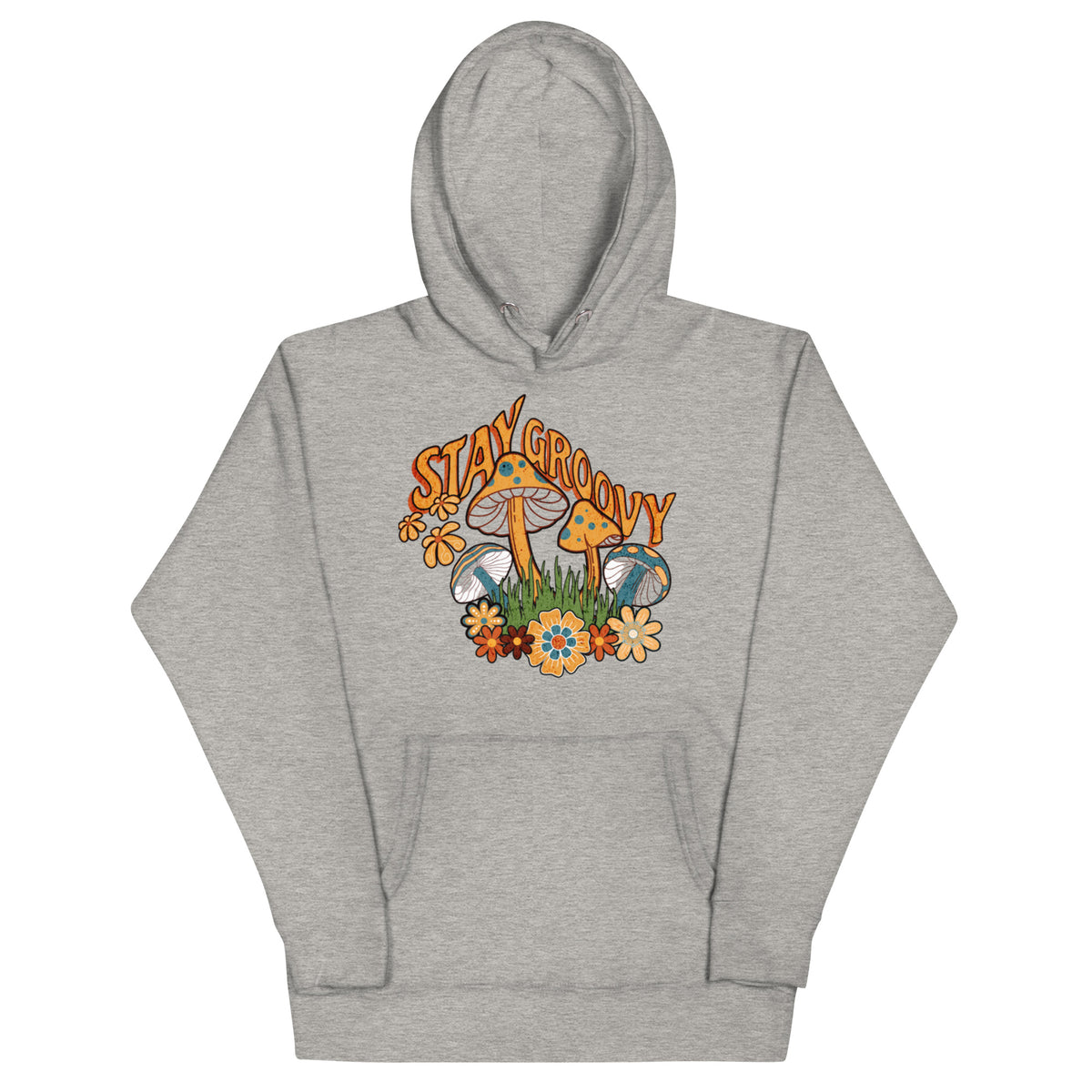 Stay Groovy Hoodie — Carbon Grey