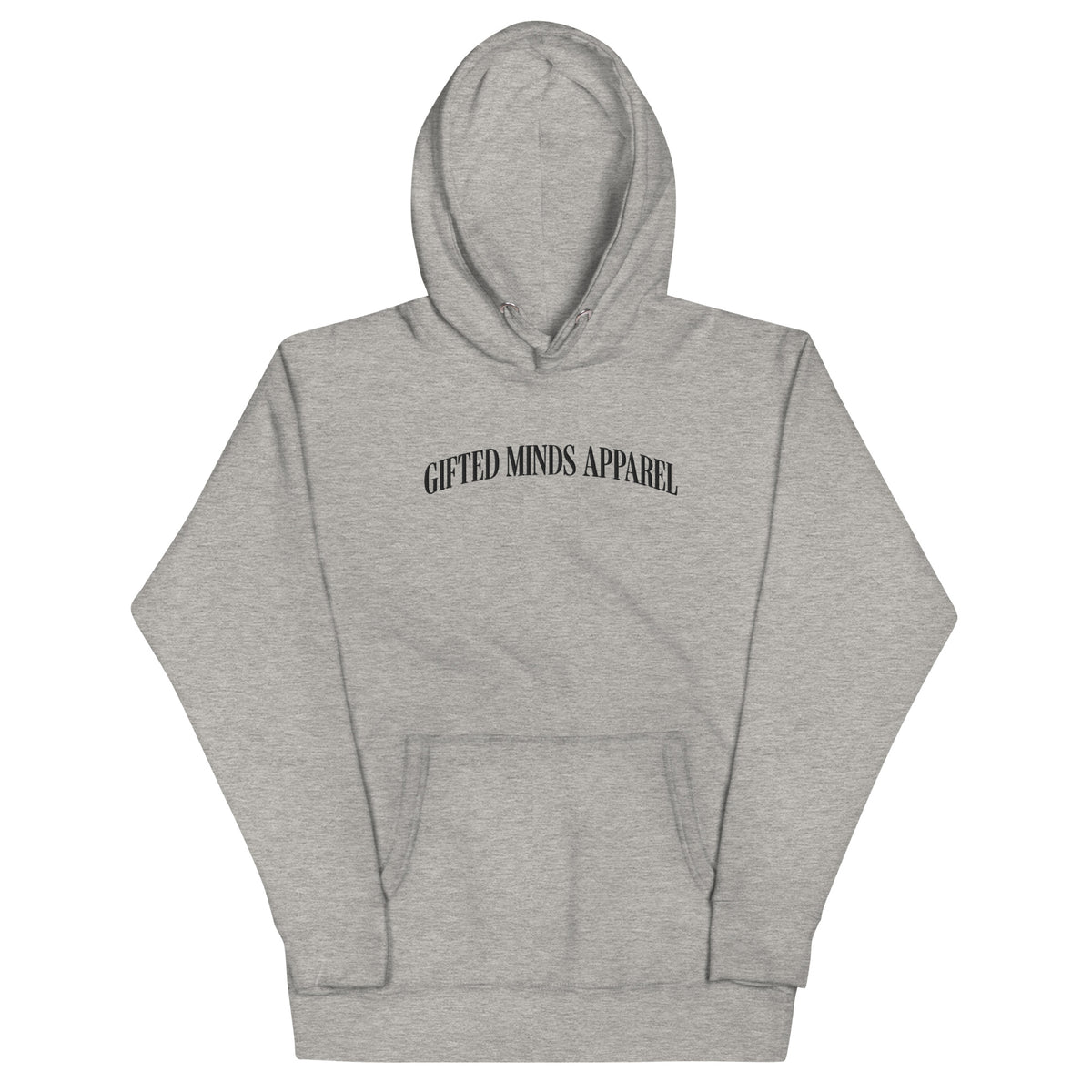 Gifted Minds Apparel Arched Embroidered Hoodie — Carbon Grey