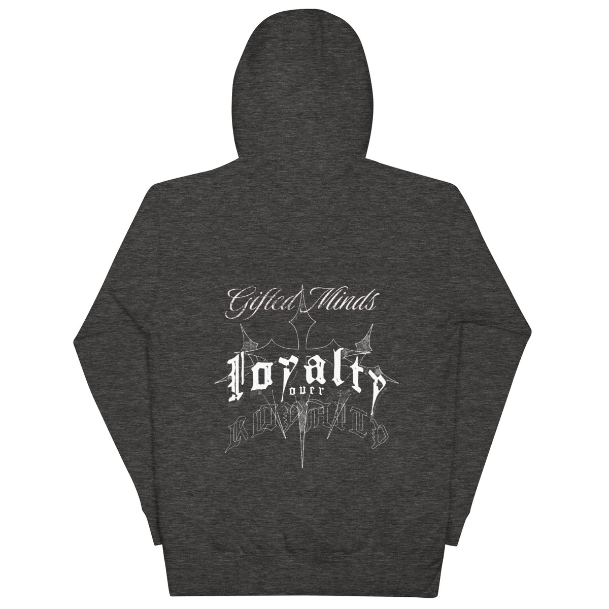 Loyalty over Royalty Hoodie — Charcoal Heather
