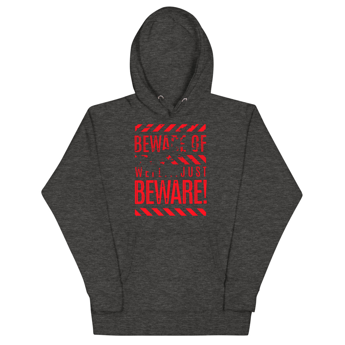 Beware Hoodie — Charcoal Heather