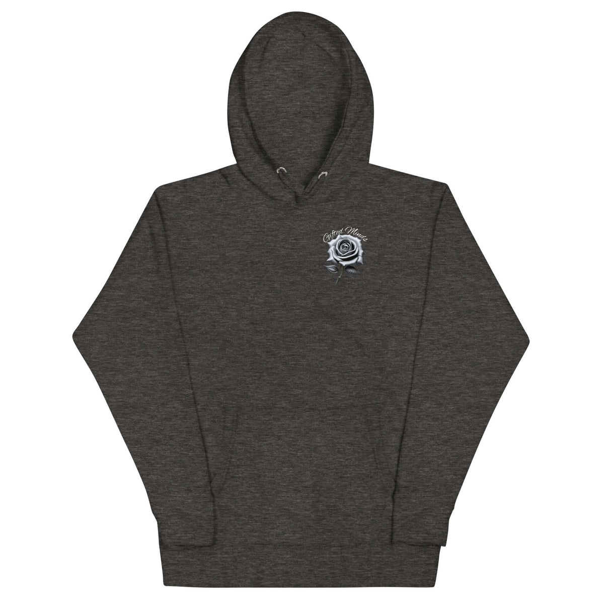 Grey Rose Hoodie – Streetwear Hoodie — Charcoal Heather