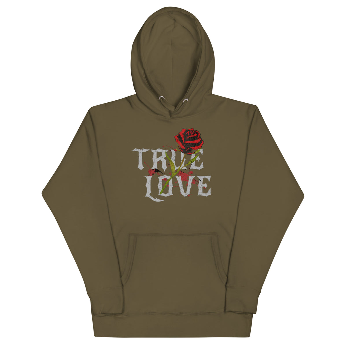 True Love Unisex Hoodie — Military Green