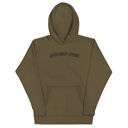 Gifted Minds Apparel Arched Embroidered Hoodie - GFTD MNDS