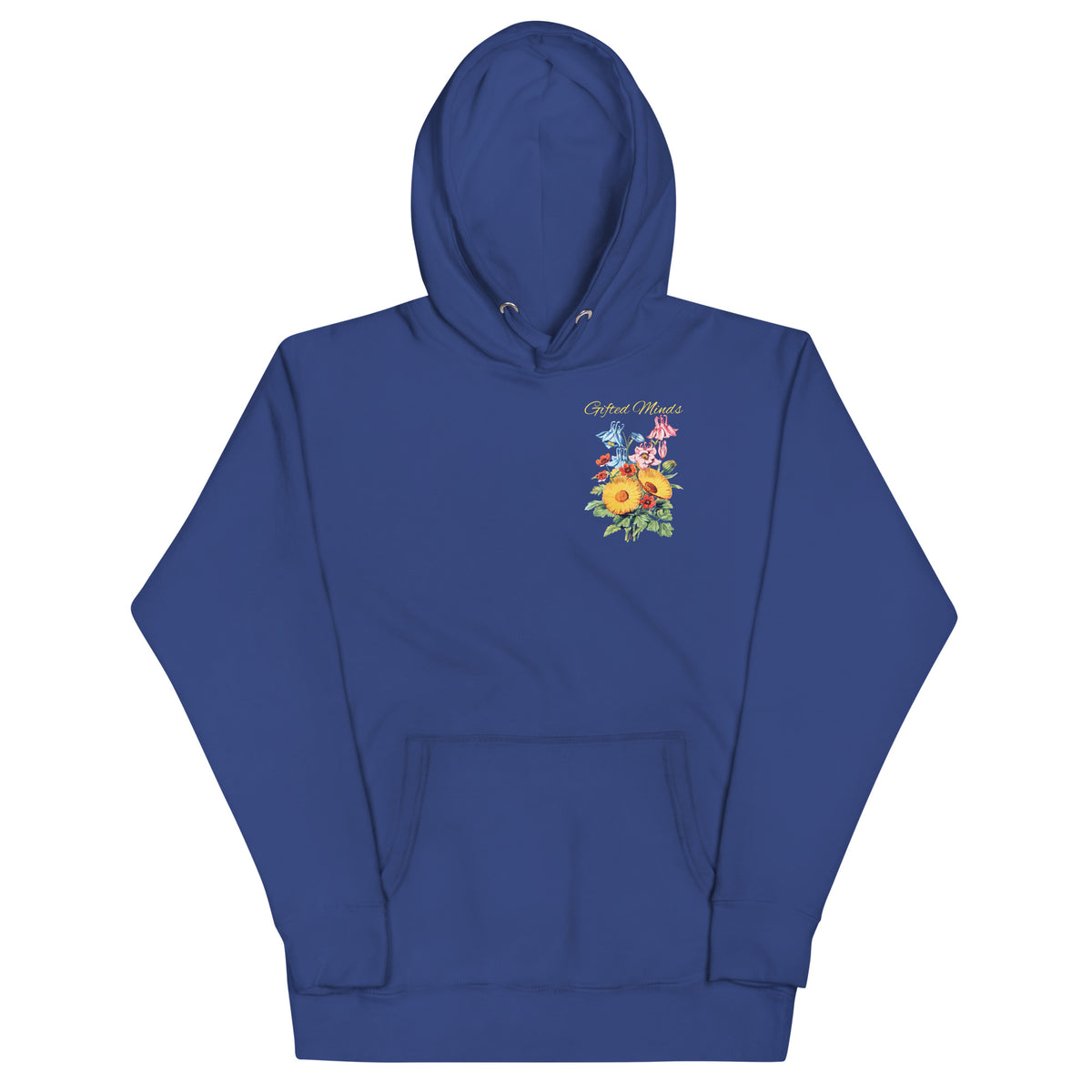 Floral Hoodie — Team Royal