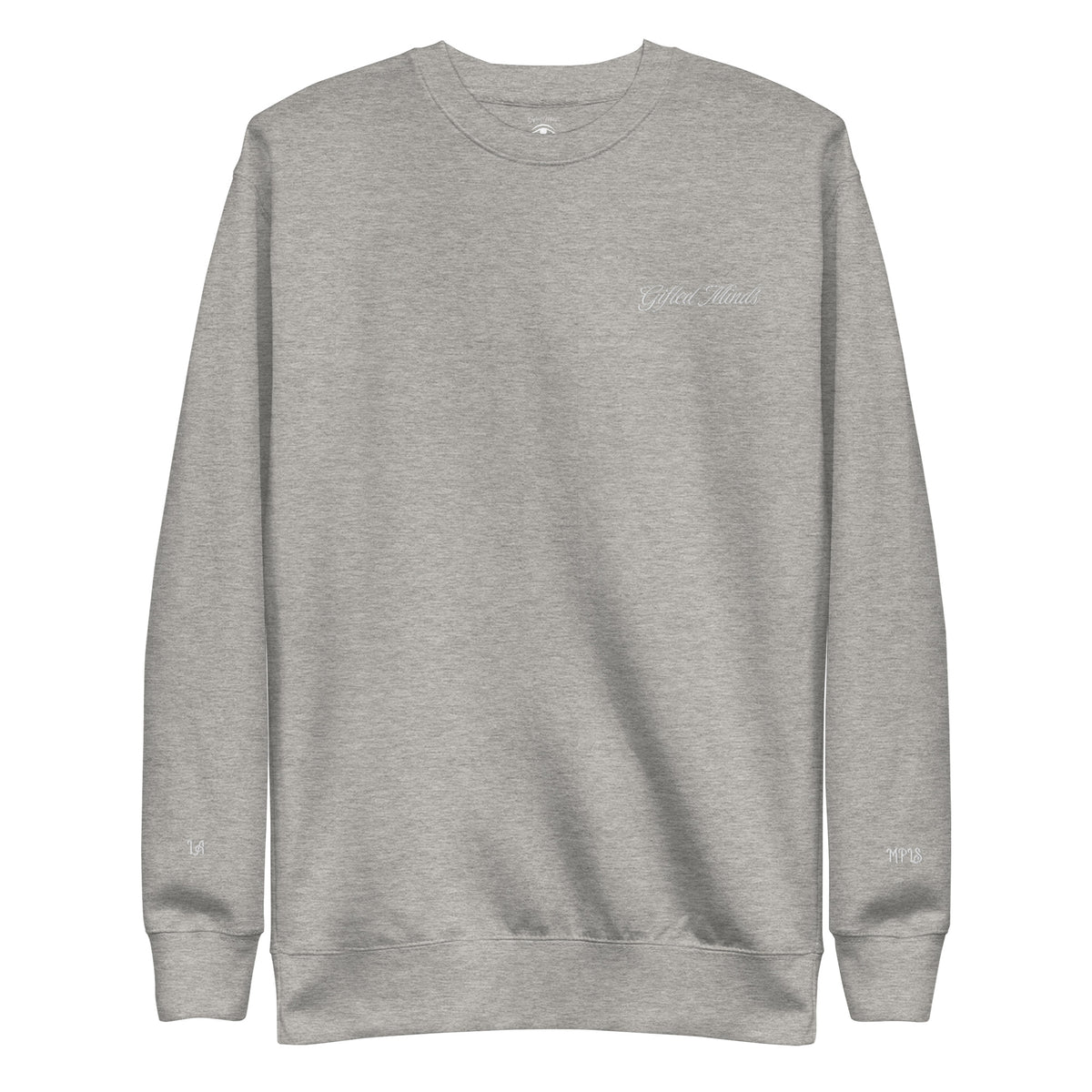Gifted Minds Stitched Embroidery Sweatshirt — Carbon Grey
