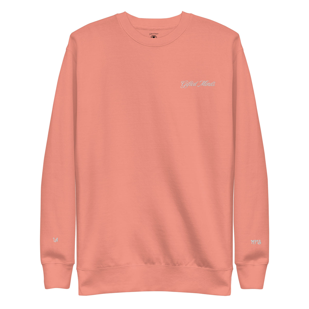 Gifted Minds Stitched Embroidery Sweatshirt — Dusty Rose