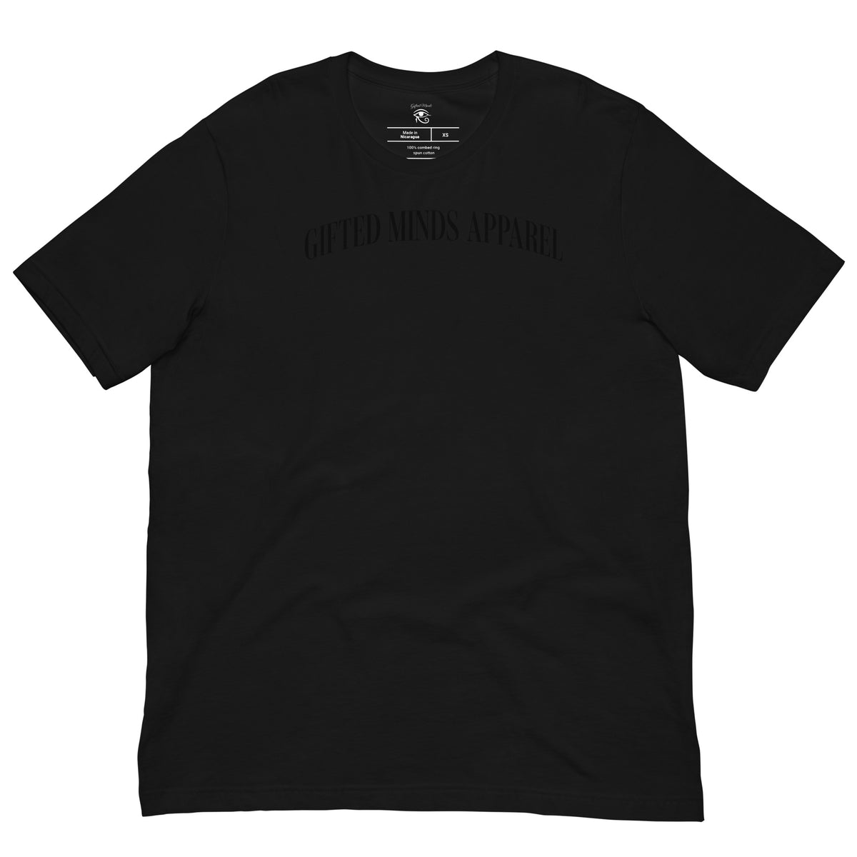 Gifted Minds Apparel Arched T-shirt — Black