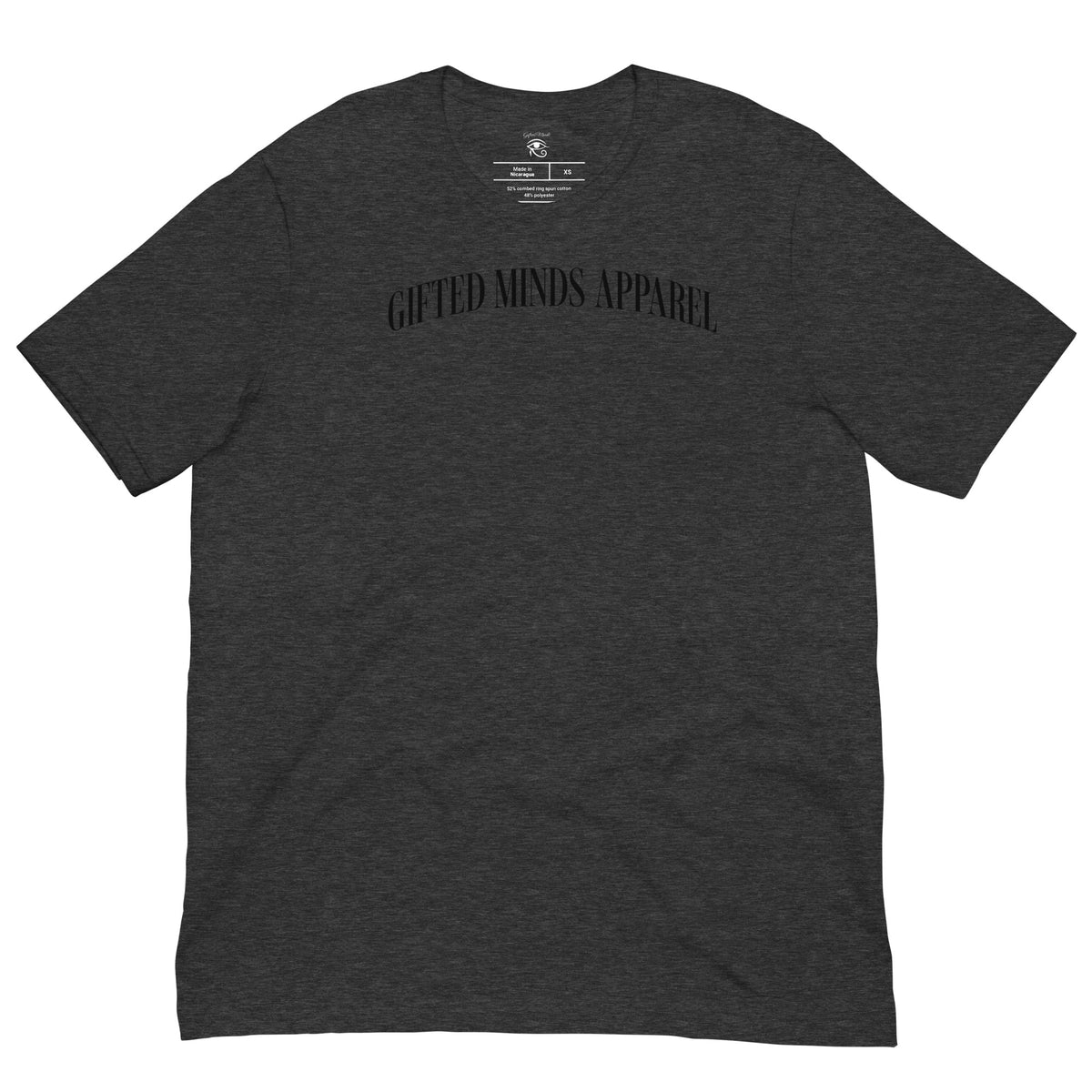 Gifted Minds Apparel Arched T-shirt — Dark Grey Heather