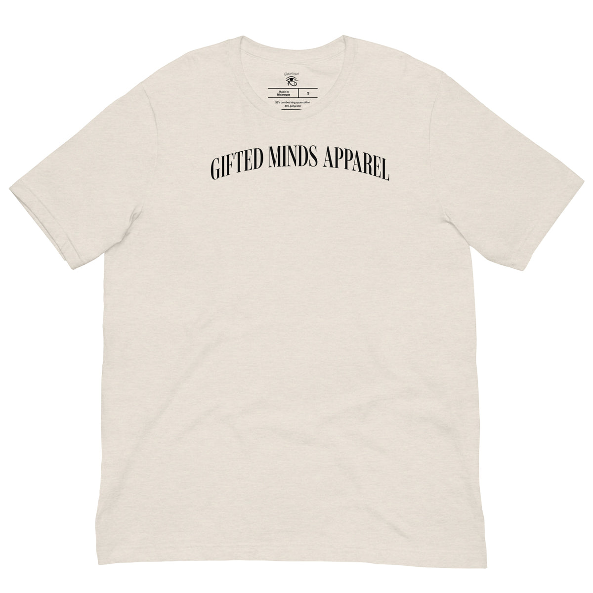 Gifted Minds Apparel Arched T-shirt — Heather Dust
